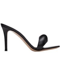 Gianvito Rossi - Logo High Heel Sandals - Lyst