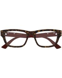 Gucci - Eyewear Rectangle Frame Glasses - Lyst