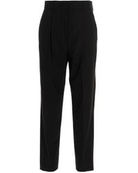 Max Mara - Sportmax High Waist Straight Leg Trousers - Lyst