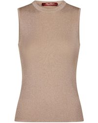 Max Mara - Studio Sante Ribbed Knitted Top - Lyst
