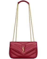 Saint Laurent - Loulou Foldover Top Mini Shoulder Bag - Lyst