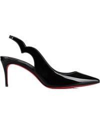 Christian Louboutin - Hot Chick Sling 70 Patent Slingback Sandals - Lyst