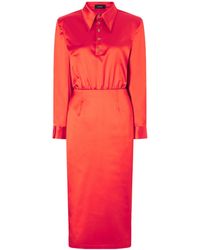 Willy Chavarria - Satin Midi Dress - Lyst