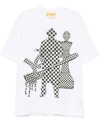 PDF CHANNEL - Graphic-Print T-Shirt - Lyst