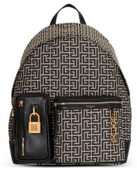 Balmain - Pulse Monogram Jacquard Backpack - Lyst