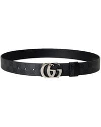 Gucci - Gg Monogram Coated Canvas Belt - Lyst
