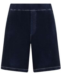 DSquared² - Logo Printed Worn Out Effect Shorts - Lyst