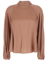 Semicouture - Semi Couture Open Back Bow Blouse - Lyst