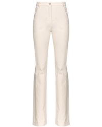 Pinko - High-Waist Flared Trousers - Lyst