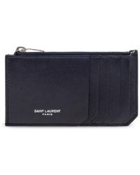 Saint Laurent - Paris Zipped Cardholder - Lyst