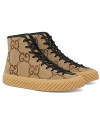 Gucci - Jumbo GG Canvas High-top Sneaker - Lyst