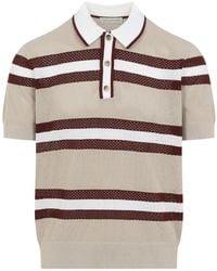 Dries Van Noten - Striped Polo Shirt - Lyst