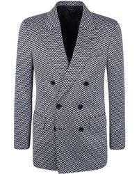 Tom Ford - Geometric Jacquard Double Breasted Blazer - Lyst