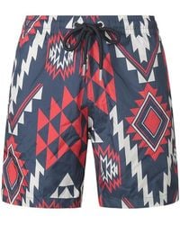 Moncler - Strap-Up Beach Shorts - Lyst
