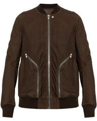 Rick Owens - Zip Detail Bomber Jacket - Lyst