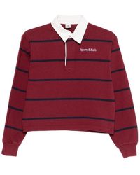 Sporty & Rich - Striped Polo Shirt - Lyst