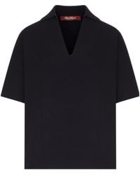 Max Mara - Studio Ncia V-Neck Short-Sleeved Jumper - Lyst