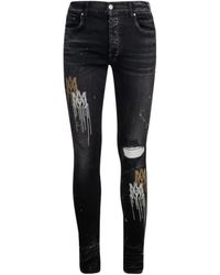 Amiri - Paint Splatter-Blend Skinny-Cut Jeans - Lyst