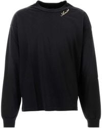 Amiri - Script Oversized Long-Sleeve T-Shirt - Lyst