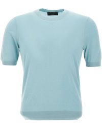 Gran Sasso - Short-Sleeve Crew Knitted Sweater - Lyst