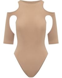 ANDREADAMO - Andreadamo Cut-Out Bodysuit Top - Lyst