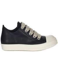 Rick Owens - Front Lace-Up Fastening Leather Toecap Sneakers For - Lyst