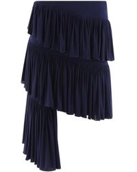 Alaïa - Alaïa Asymmetrical Jersey Spiral Skirt - Lyst