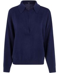 Seventy - Wool Cashmere Blend Polo Neck Sweater - Lyst