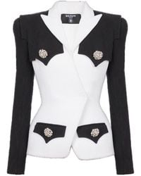Balmain - Double Crepe Jacket - Lyst