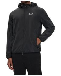 EA7 - Core Identity Hooded Jacket - Lyst