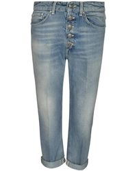 Dondup - Button-Front Denim Trousers - Lyst