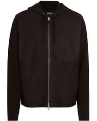 ZEGNA - Zip-Up Secondskin Hoodie - Lyst