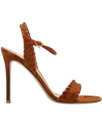 Gianvito Rossi - Braided Strap Heeled Sandals - Lyst