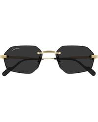 Cartier - Rimless Irregular Sunglasses - Lyst