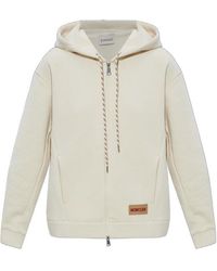 Moncler - Logo Patch Drawstring Hoodie - Lyst