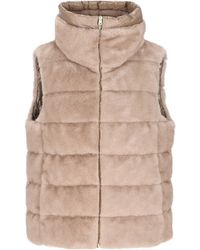 Herno - Zip-Up Sleeveless Down Jacket - Lyst