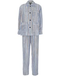 Bottega Veneta - Pijama Set With All-Over Striped Motif - Lyst