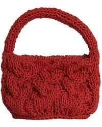 JW Anderson - Jw Anderson Small Cable Knitted Top Handle Bag - Lyst