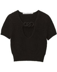 Alexander Wang - Circle Cut-Out Knit Top - Lyst