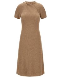 Stella McCartney - Twist-Detailed Knitted Dress - Lyst