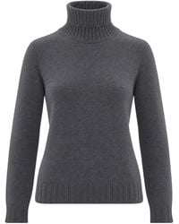 Fabiana Filippi - Ribbed High-Neck Knit Sweater - Lyst