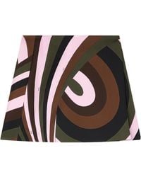 PUCCI - Pucci Iride Wrap Mini Skirt - Lyst