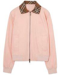 Burberry - Cotton Gabardine Jacket - Lyst