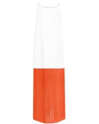 Alaïa - Fringed Slip Dress - Lyst