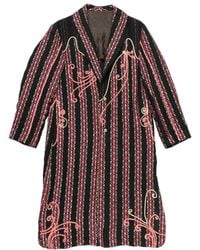 Commun's - Striped Coat - Lyst