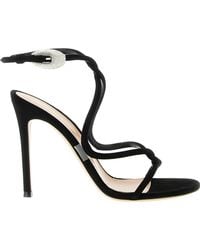 Gianvito Rossi - Open Toe Strappy Heeled Sandals - Lyst