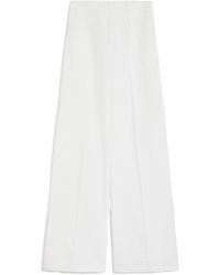 Sportmax - High Waist Straight Leg Trousers - Lyst