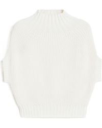 Sportmax - Balloon Mock-Neck Knitted Top - Lyst