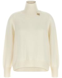 Fabiana Filippi - Ribbed Turtleneck Knitted Sweater - Lyst