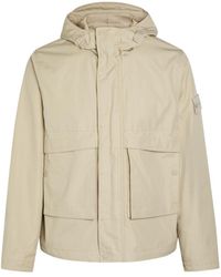 Stone Island - Ghost Hooded Cotton-Poplin Parka Jacket - Lyst